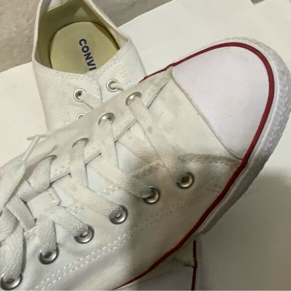 Converse Chuck Taylor All Star Low Top - Optical White Men's Sz 13 Shoes M7652 - Picture 10 of 11